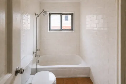 Bathroom tile work — completed