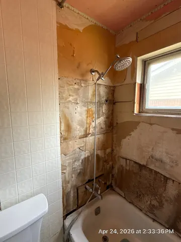 Bathroom tile work — before