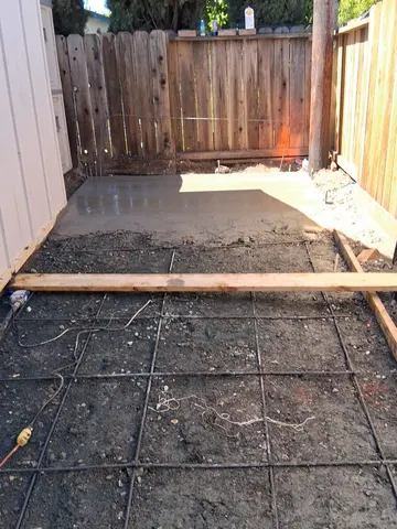 Concrete Slab Installation — completed