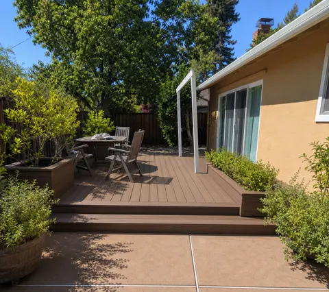 Deck Remodel Using Trex Board — completed