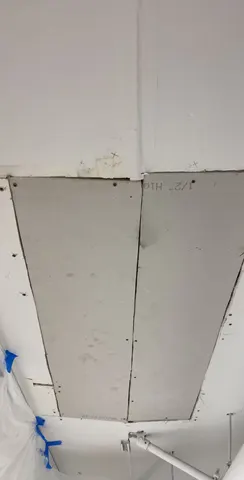 Sheetrock Ceiling drywall Repair — completed