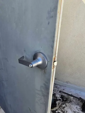 Commercial Grade Door Knob Replacement — before