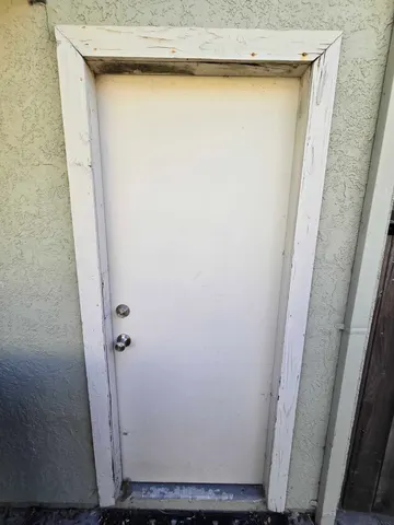 Exterior Door & Window Trim Replacement — before