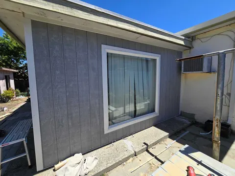 Exterior Stucco and reinforce stud — completed